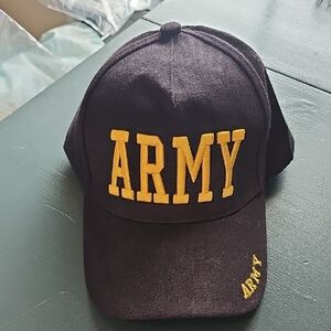 Black and Yellow ARMY Cap. New With Out Tags